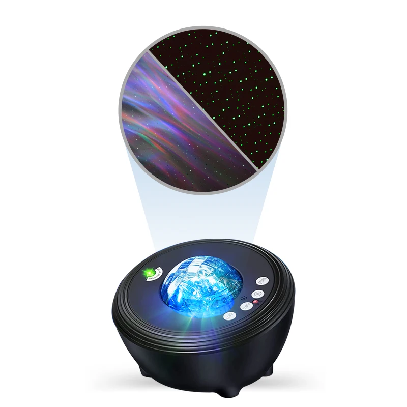 

Умный музыкальный проектор с беспроводным управлением, ночной свет, светоизлучающий диод, умный проектор Aurora Star, поддержка Alexa/Google Home