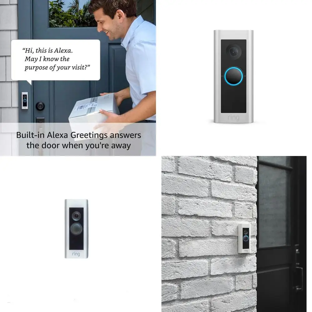 

Усовершенствованный дверной звонок Pro с улучшенной безопасностью и элегантным дизайном – проводной, как новый, требует существующей проводки