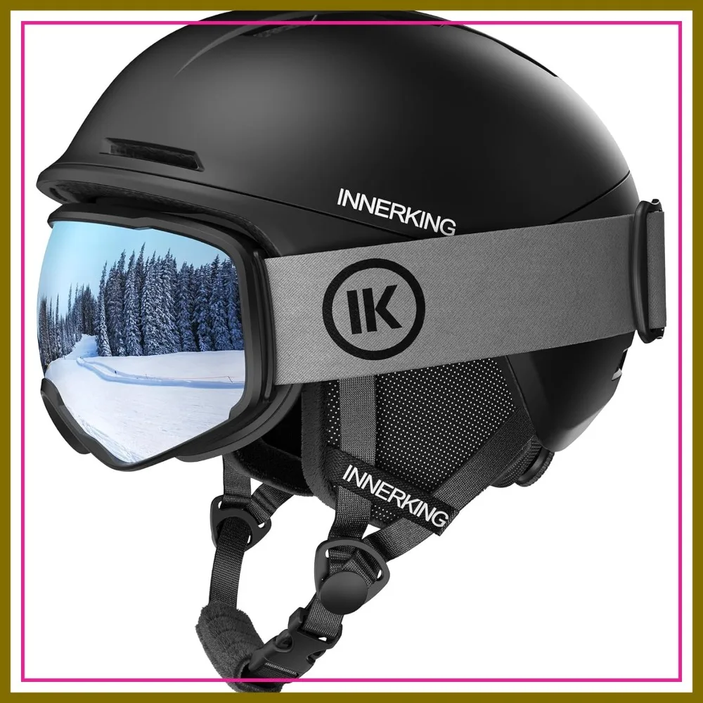 

Snowboard Helmet Set with Ski Goggles, Lightweight Protection for Men and Women Adults