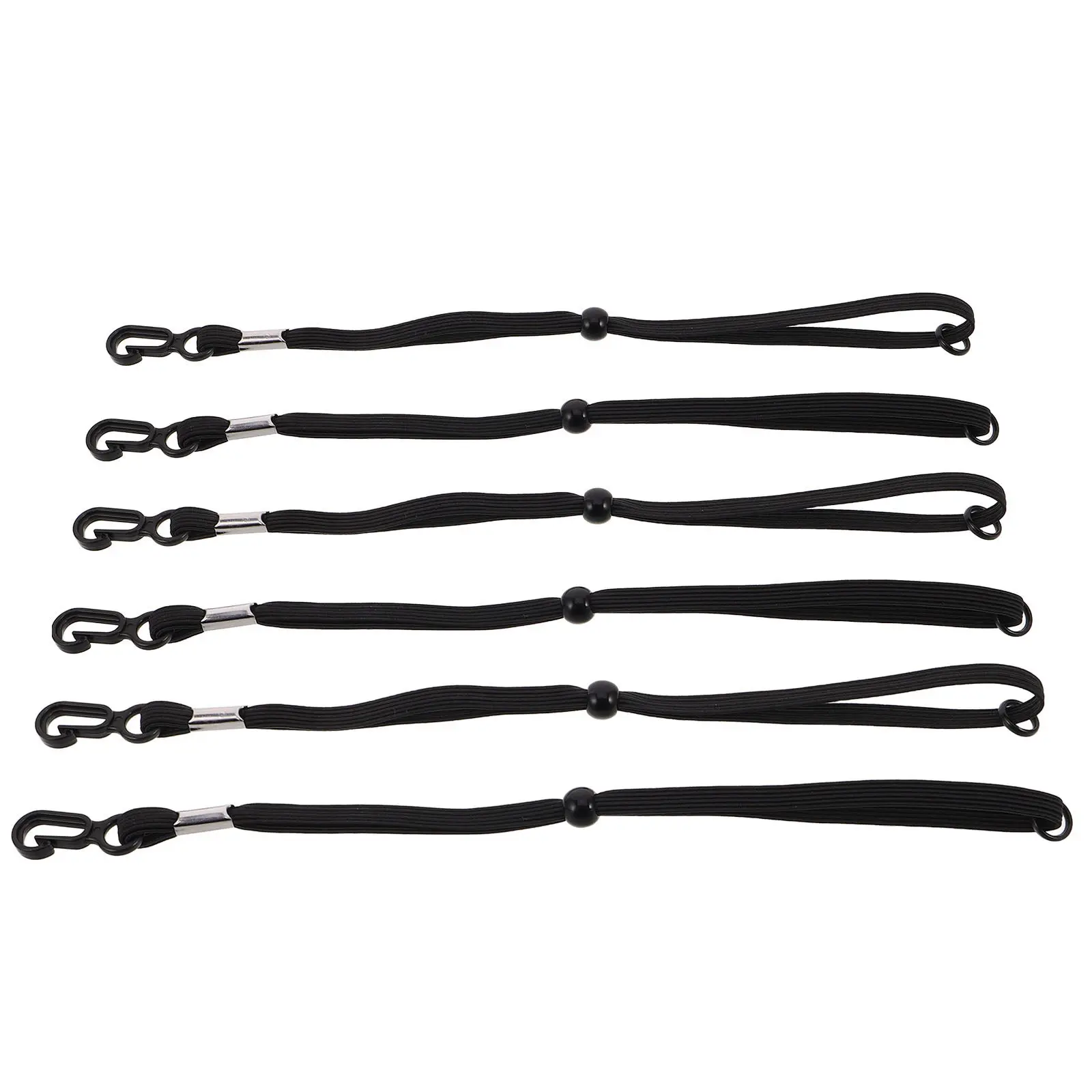 6 Pièces Sangles de poignet réglables pour gants de ski, cordon élastique anti-perte pour mitaines de snowboard, sécurisées, légères, pour le ski en extérieur en hiver
