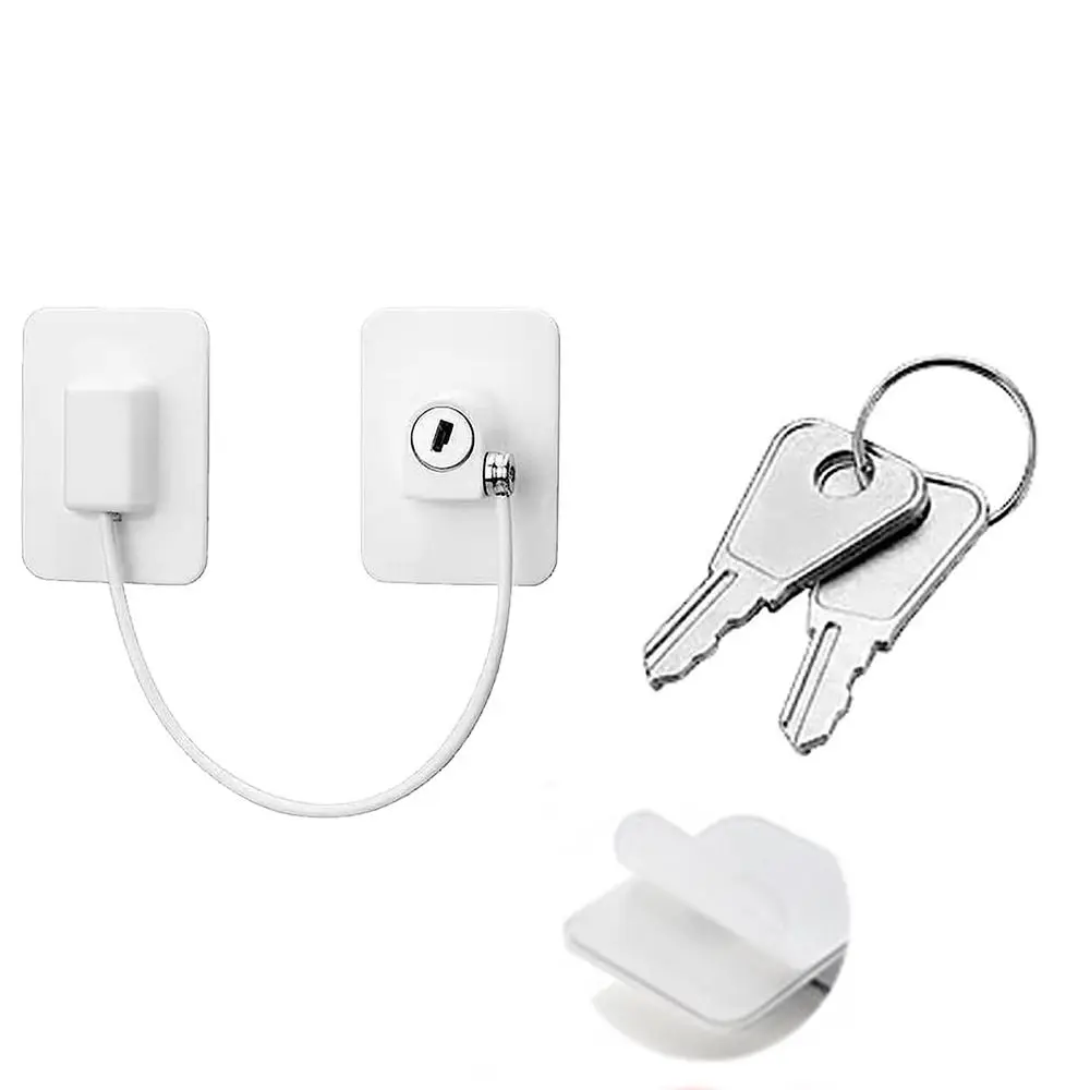 

Adhesive Refrigerator Door Lock Window Safety Lock Window Cable Restrictor Lock Window Restrictors Unisex Safety Cable Lock