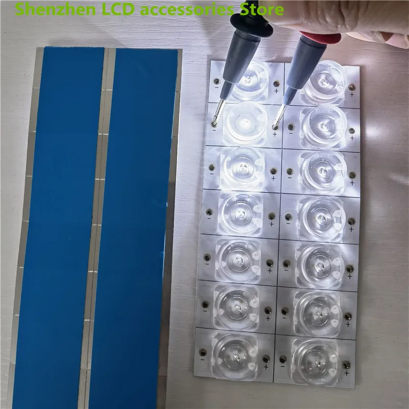 100% جديد 3 فولت 6 فولت سمد حبيبات مصباح مستديرة متفاوتة الأحجام مع عدسة بصرية فليتر ل 32-65 بوصة LED التلفزيون إصلاح KKTV K55 LED55UA8100 CC02550D485V10 55E20