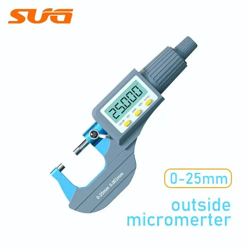 

0-25mm Precision Mechanical Outside Micrometer | 0.01mm High Accuracy Measuring Tool for Industrial/DIY Gauging Calipers
