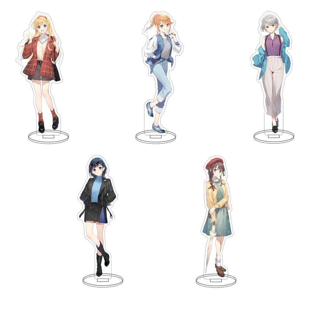 

15CM Anime Chitose kun wa Ramune Bin no Naka Character Cosplay Figure Acrylic Stand Model Gift Decoration Collection Accesorios