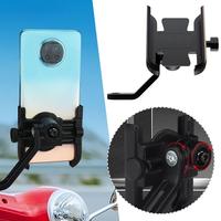 Motorcycle Phone Mount Holder Sturdy Aluminum Alloy Handlebar Mirror Base Handlebar Compatible Bike Mount Phone Rearview U0J0