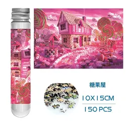 Mini Jigsaw Puzzle 150pcs Test Tube Puzzle Decompress Toy Educational Family Game