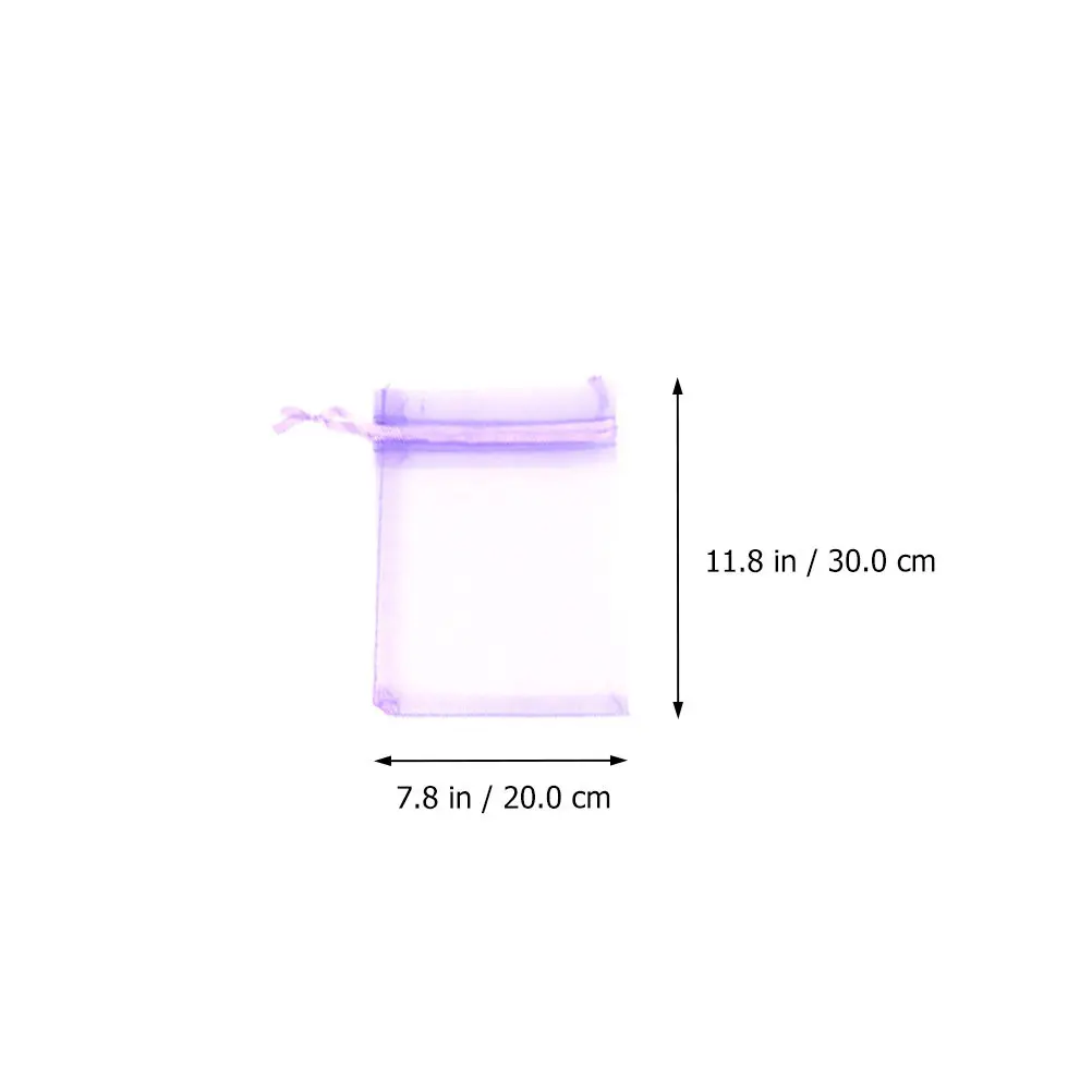 25Pcs Gauze Drawstring Cosmetics Bags Portable Storage Pouches Soft Makeup Carrying Bags Gift Candy Jewelry Holding Bag