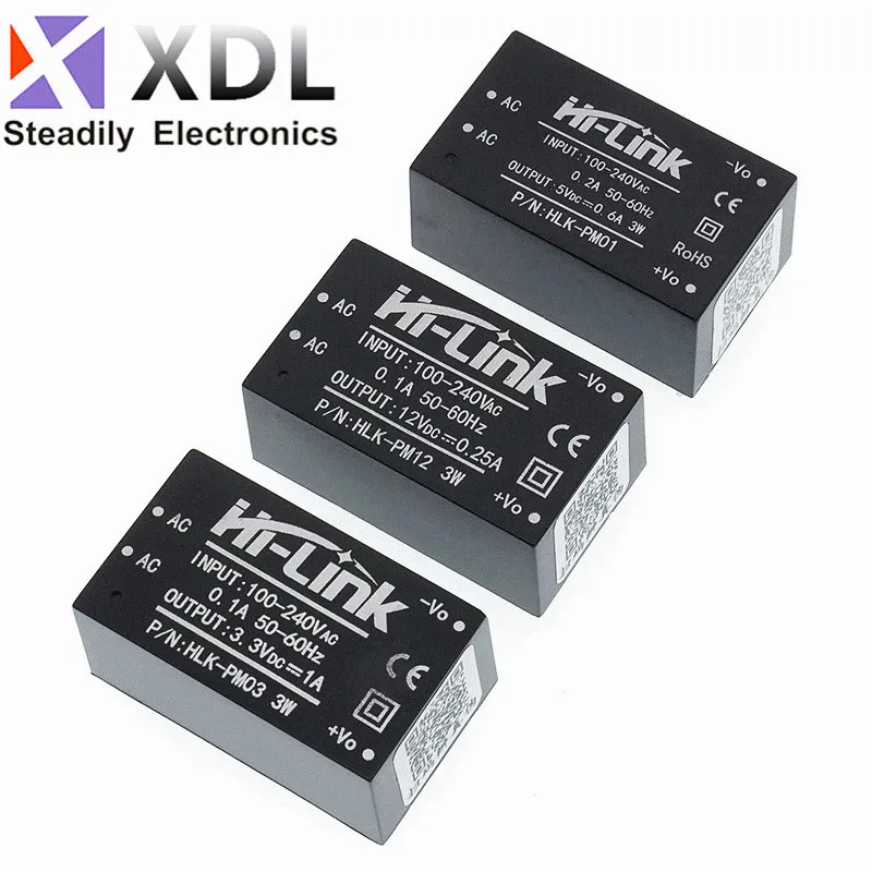 220V to 5V/3.3V/9/12V/24V AC DC Mini Power Supply Module Step Down Buck Module AC to DC HLK-5M03 HLK-5M05 HLK-5M09 HLK-5M12