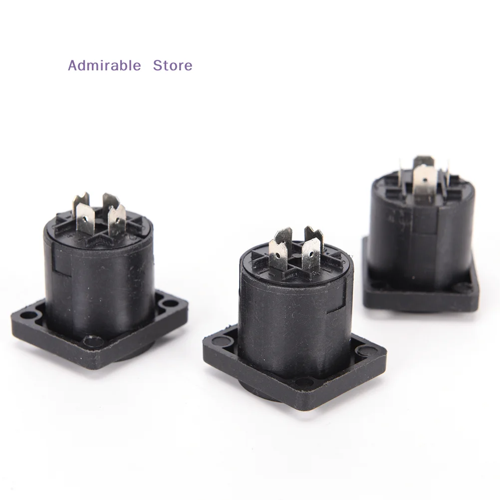 [W]10x Speakon 4 Pin Female jack Compatible Audio Cable Panel Socket Connector Hot Sale