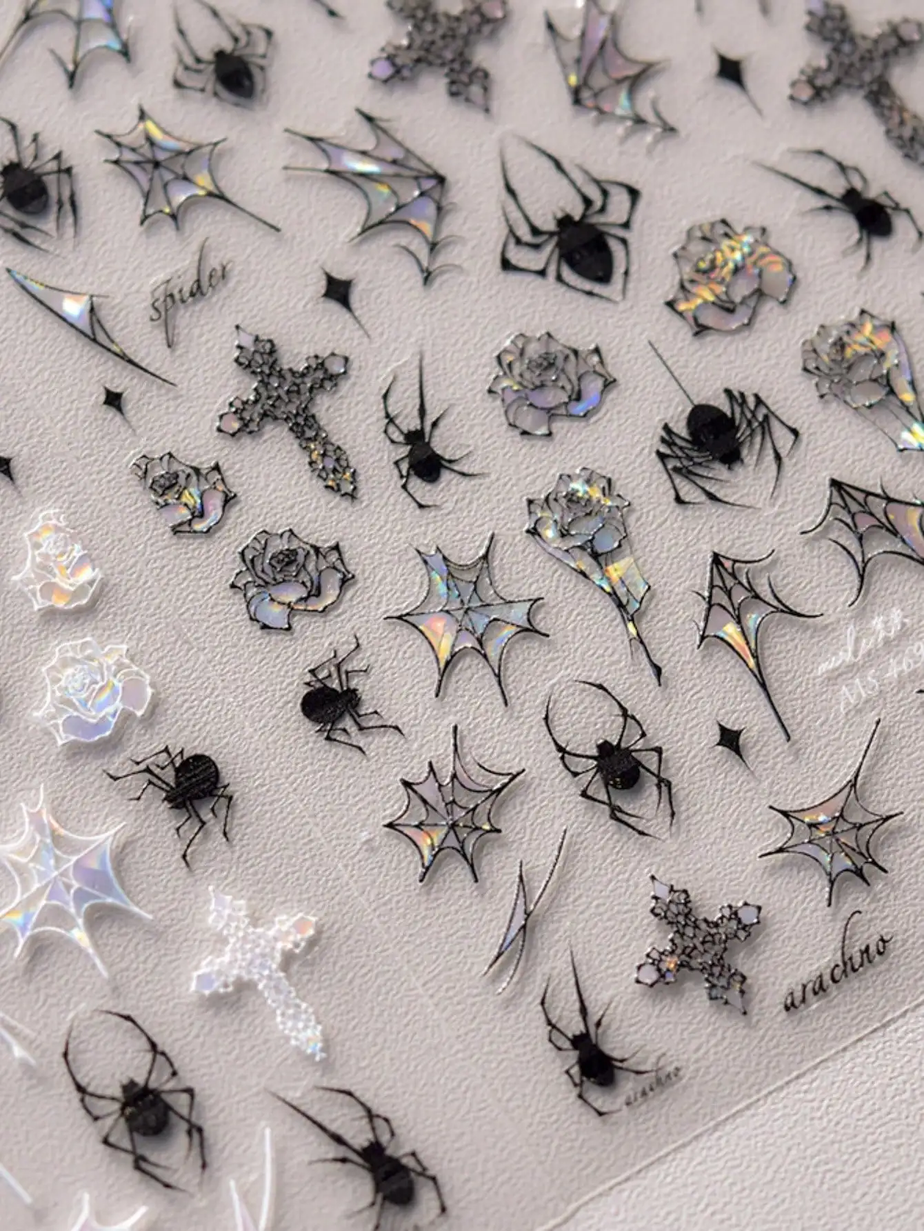 

Elegant Butterfly Wing Nail Stickers - Self-Adhesive, Fragrance-Free, Suitable For Hand & Foot Decoration, Graceful Design, Easy To Apply, Perfect Choice For DIY Manicure In Autumn/Winter