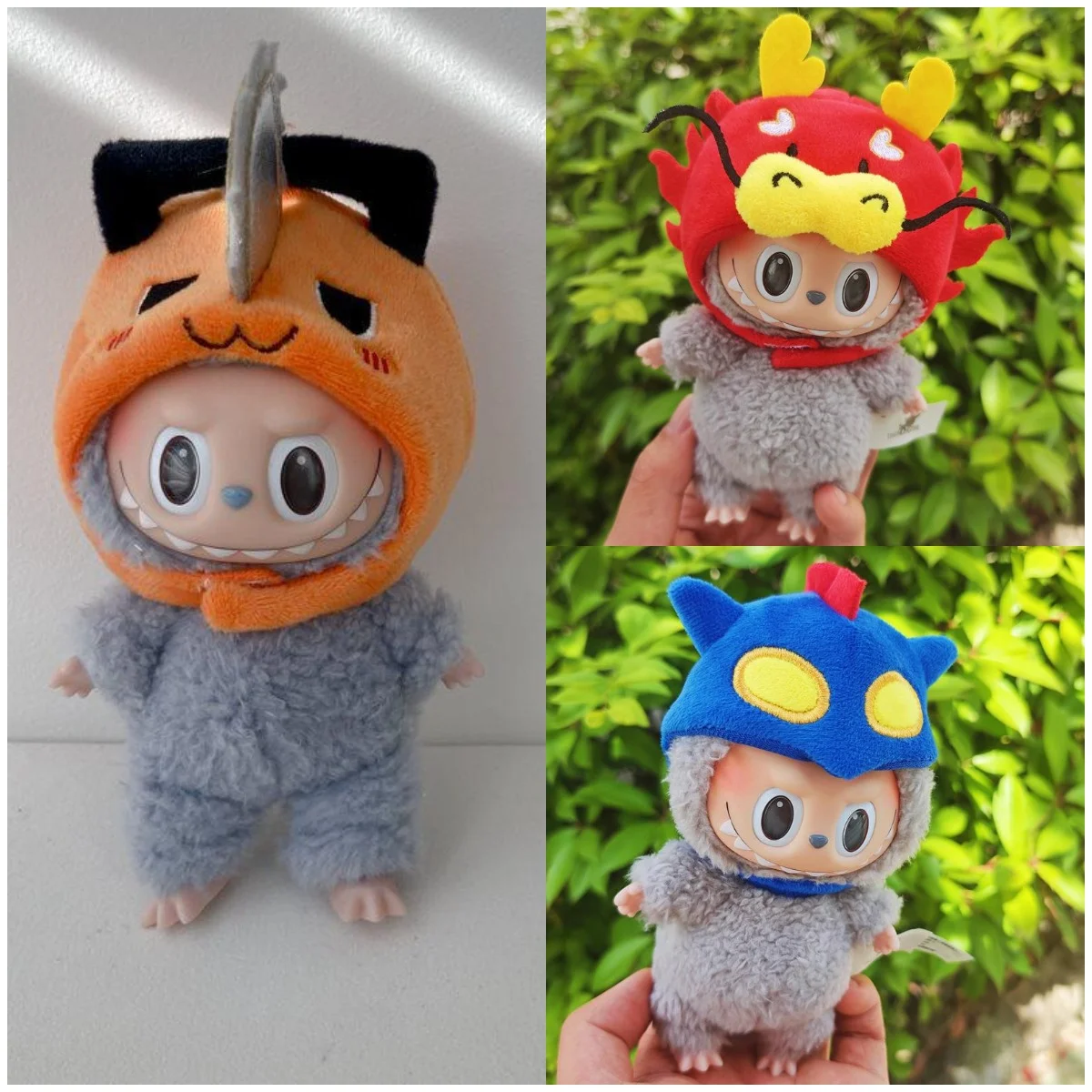 Labubu Headset Hat Cotton Doll Accessories Headwear Ido Doll Clothes Cute DIY Gift