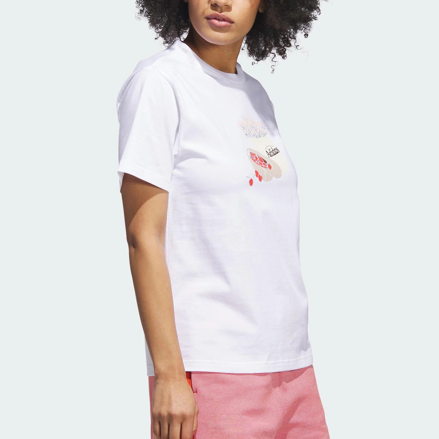 Adidas genuine FC round neck short sleeved T-shirt, new women's white short sleeved T-shirt JN2543