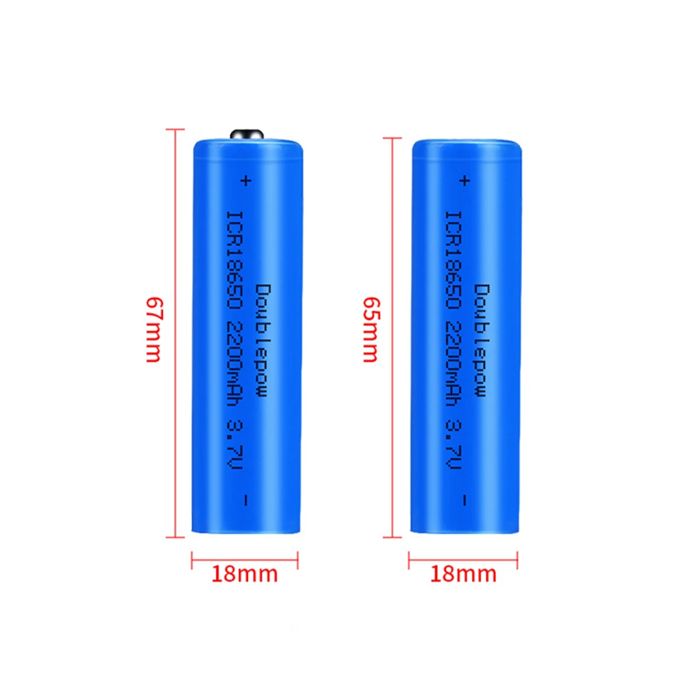 12Pcs Lot Rechargeable Lithium Battery, Strong Light, Flashlight, Anti-Light, Special Lithium Battery, 3.7V, 18650, 2200mAh