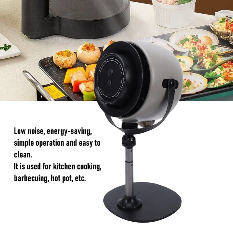 Portable Desktop Range Hood Mini Kitchen Exhaust Fan For Cooking BBQ Hotpot Low Noise Lightweight Design