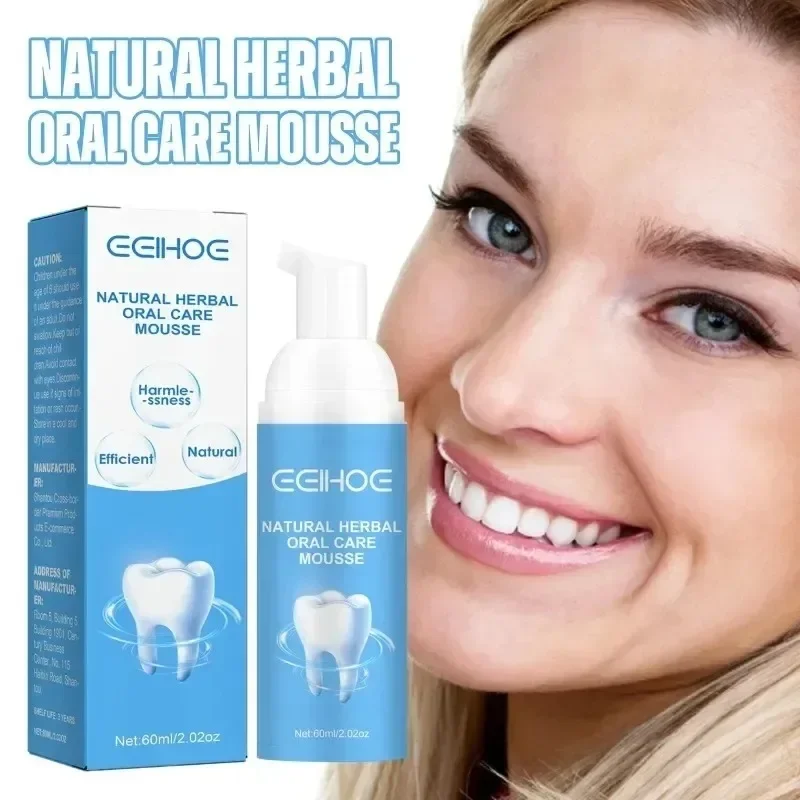 

Sdotter Herbal Essence Mousse Dental Stains Dirt Deep Cleaning Oral Tartar Teeth Care Harmless Fresh Breath Whitening Foam Tooth