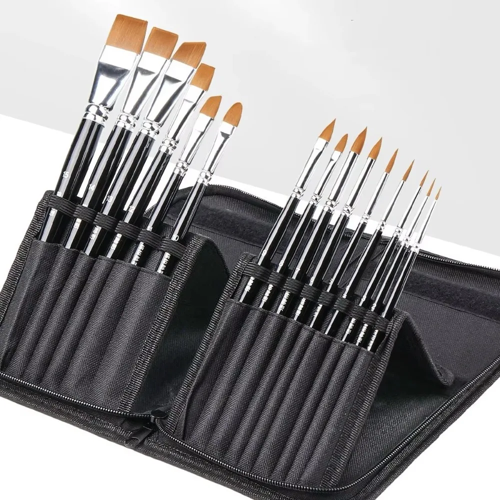 High Quality Portable Make Up Brush Bag 15 Hole Position Large Capacity Pen Cases Durable Makeup Artist Toolkit
