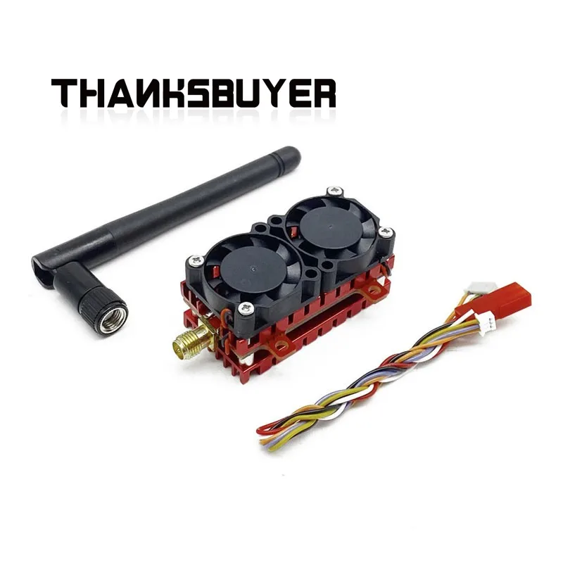 

5W 5.8G 48-Channel FPV VTX Transmitter Module Dual Cooling Fan Built-in Microphone for FPV Racing Drones