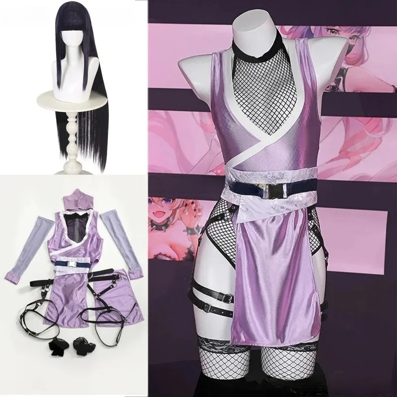 

Sexy Doujin Dress Ninjia Original Manga White Eye Princess Women Halloween Party Hinataa Hyug Cosplay Byakugan Princess Costume