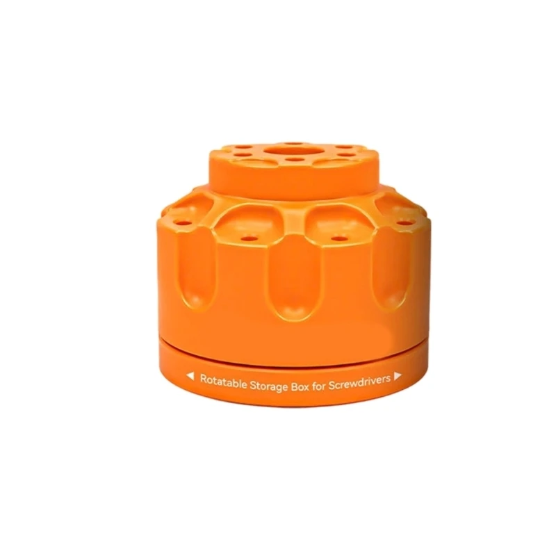 E7CD Small Rotatable Stand Bit Holder 14 Hole for Screwdriver Storage