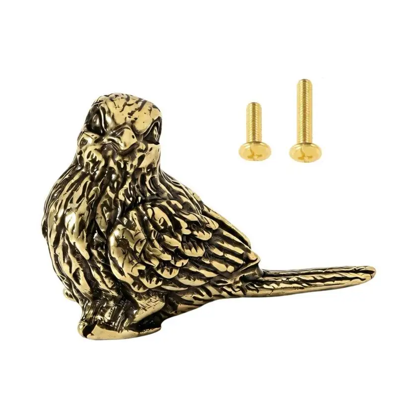 Bird-Shaped Cabinet Handle, Metal Furniture Pull Home Decoration Animal Figurines for Cupboards and Drawers D2RD