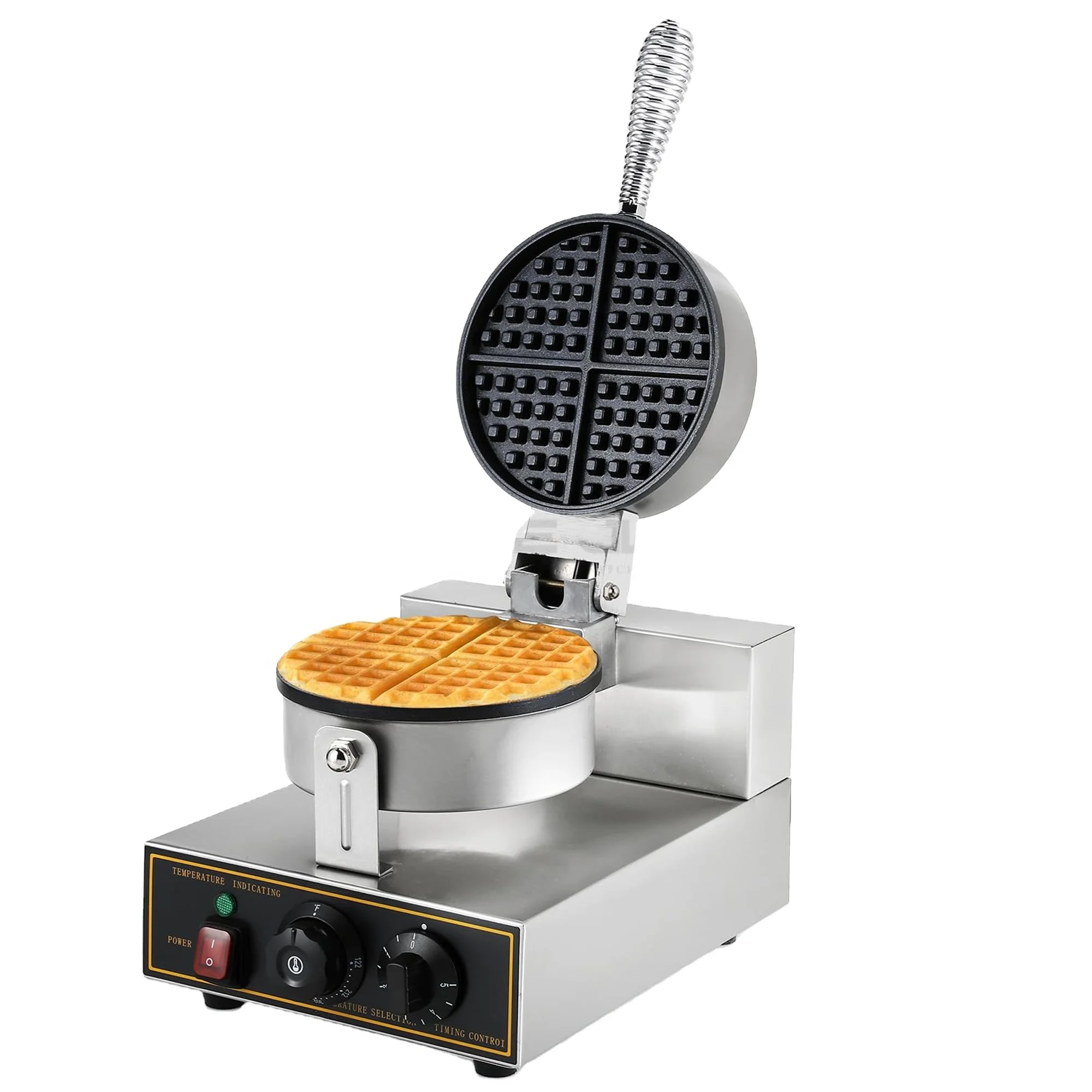 

Aikai 220V 1200W Belgian Waffle Maker Electric Industrial Commercial Waffle Making Machine for Food Trucks