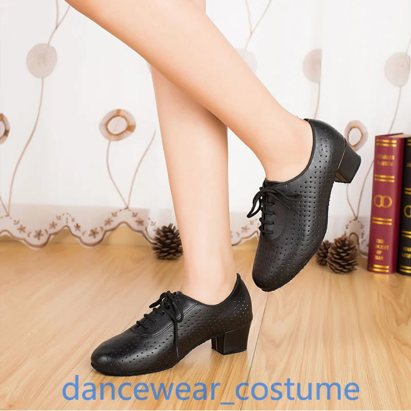 Hoge Kwaliteit Echt Leer Ballroom Latin Dansschoenen Vrouwen Professionele Prom Party Tango Samba Moderne Salsa Hakken Schoen 34-41