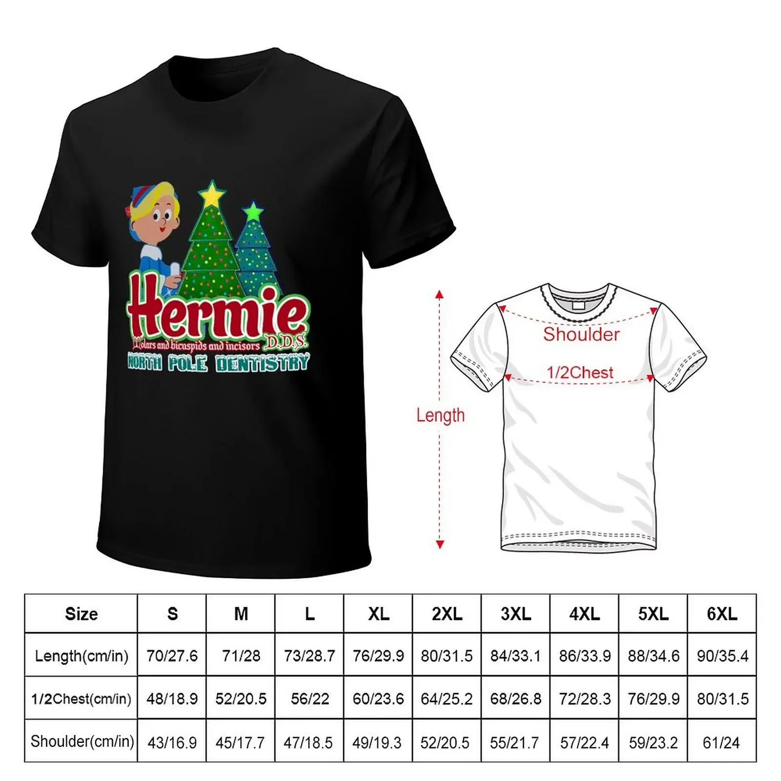 Hermie the Elf Dentistry T-Shirt vintage graphic tee graphic shirts fruit of the loom mens t shirts