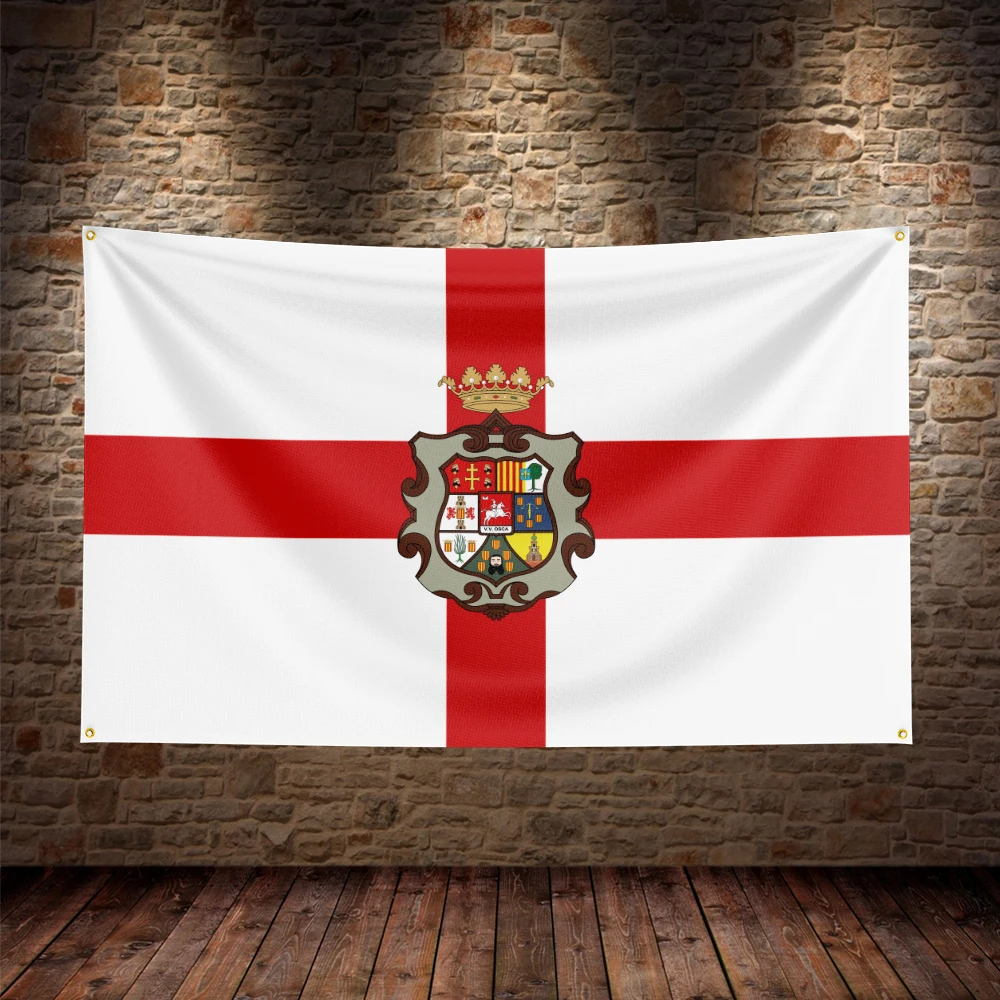 

3X5Ft Huesca Spain Spanish Flag For Decor