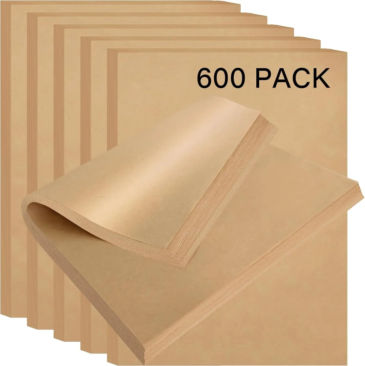 

Листы пергаментной бумаги 12 x 16 дюймов Неотбеленные листы бумаги для выпечки Предварительно вырезанные листы полупергаментной бумаги для выпечки печенья, приготовления пищи, A