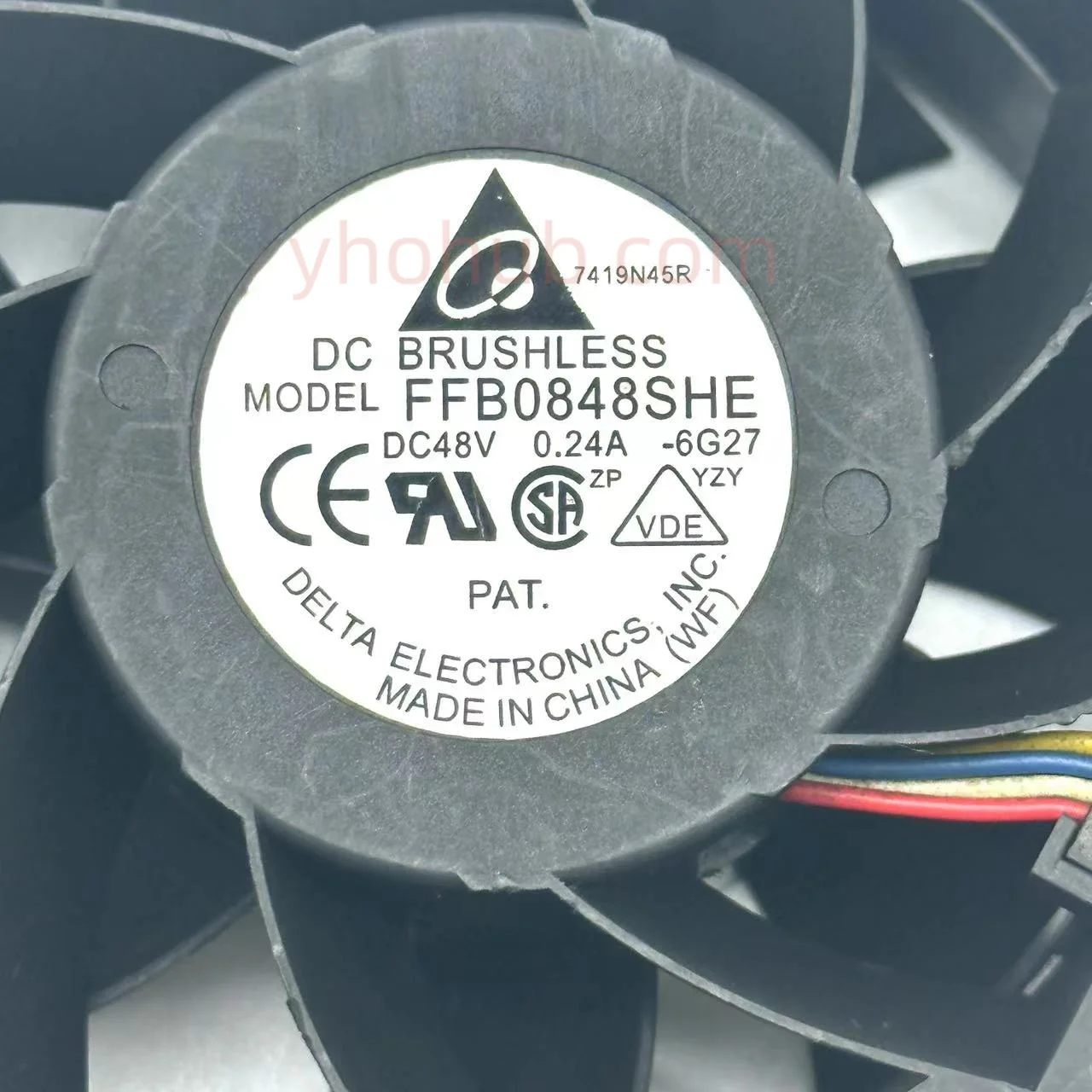 

Ltsf For Delta Electronics FFB0848SHE 6G27 DC 48V 0.24A 80x80x38mm 4-Wire Server Cooling Fan8cm