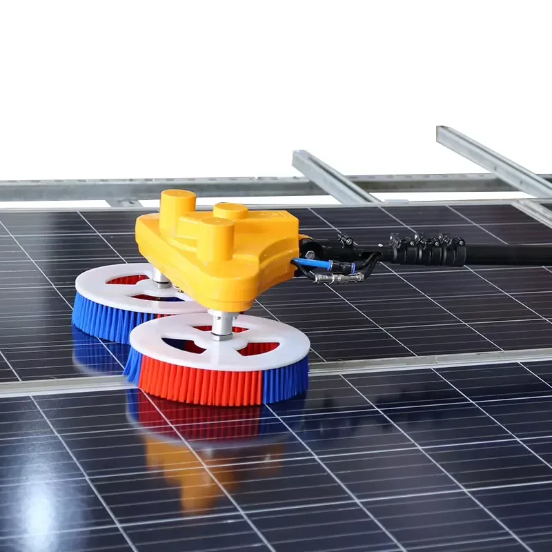 Automatic Solar Panel Cleaning Brush Robot Efficient Photovoltaic Module Washer Tool for Home and Commercial Power Station