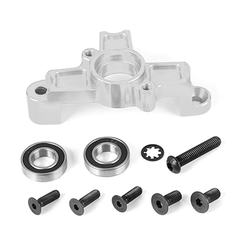 Rc Car Metal Clutch Tripod Metal Clutch Bell Mount for 1/5 HPI ROFUN BAHA KM Rovan Baja 5B 5T 5Sc Toys Parts,Silver