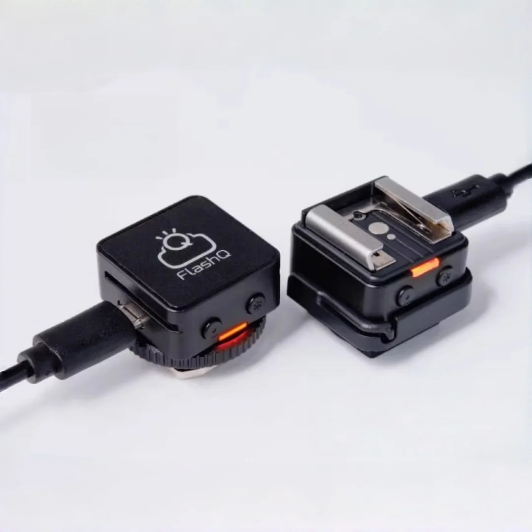 Universal FlashQ T2 Wireless Flash Trigger Transmitter Receiver Set Cold Shoe Mount with 1/4