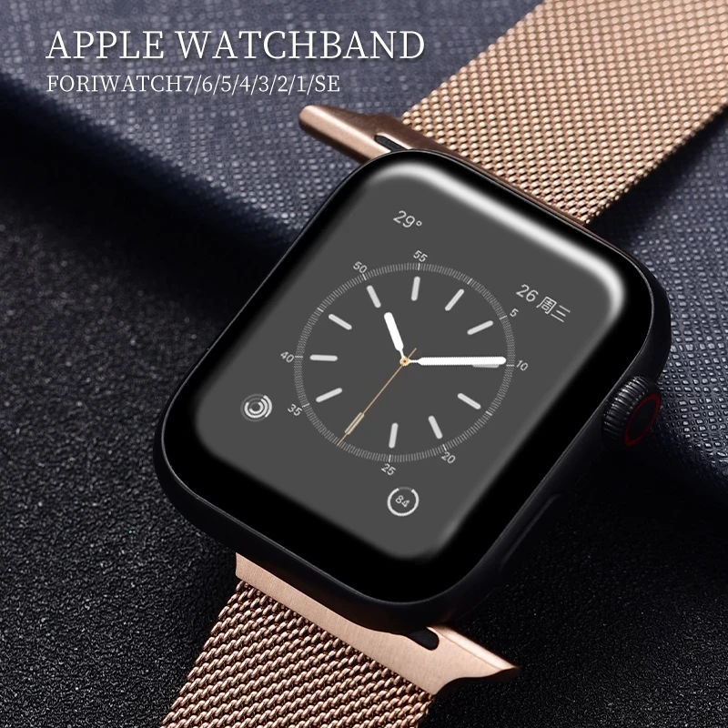 Metal Strap For Apple watch Band 45mm 41mm 38mm 42mm Magnetic Bracelet for iWatch series 7 6 SE 5 4 3 2 44mm 40mm watchband