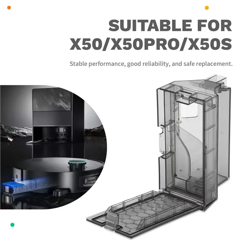 

A69T Dust Bin For Dreame X50/X50 Pro/X50s/X50s Pro Robot Vacuum Cleaner Accessories Replacement Parts Acceessories Dust Box