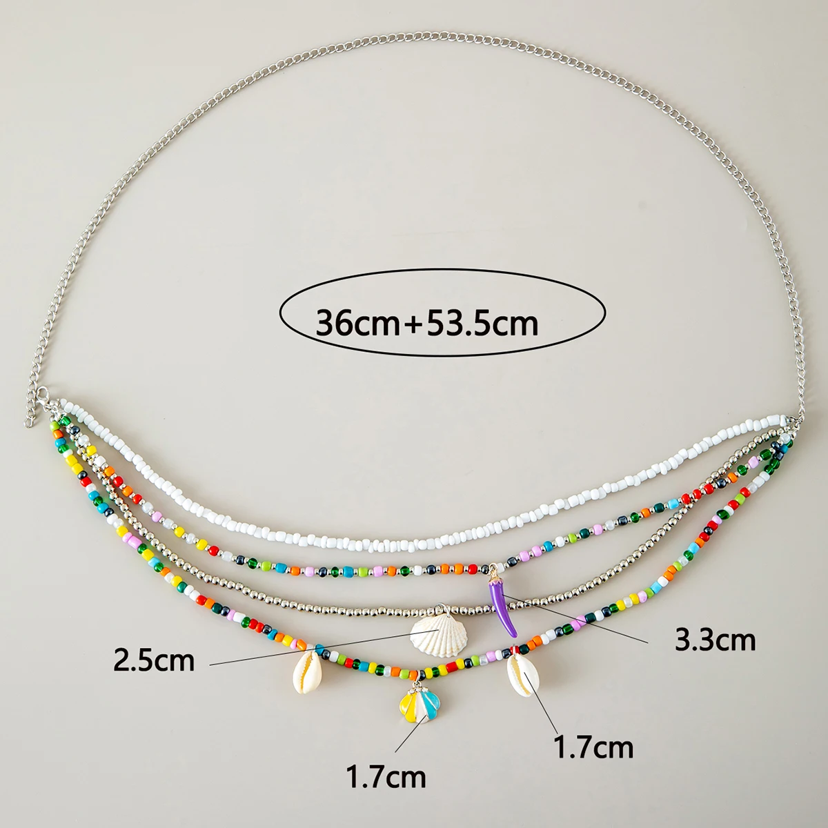 Tocona Bohemia Color Shell Pepper Pendant Belly Chains for Women Sand Beach Measle Body Jewelry Girls Party брелок 26873