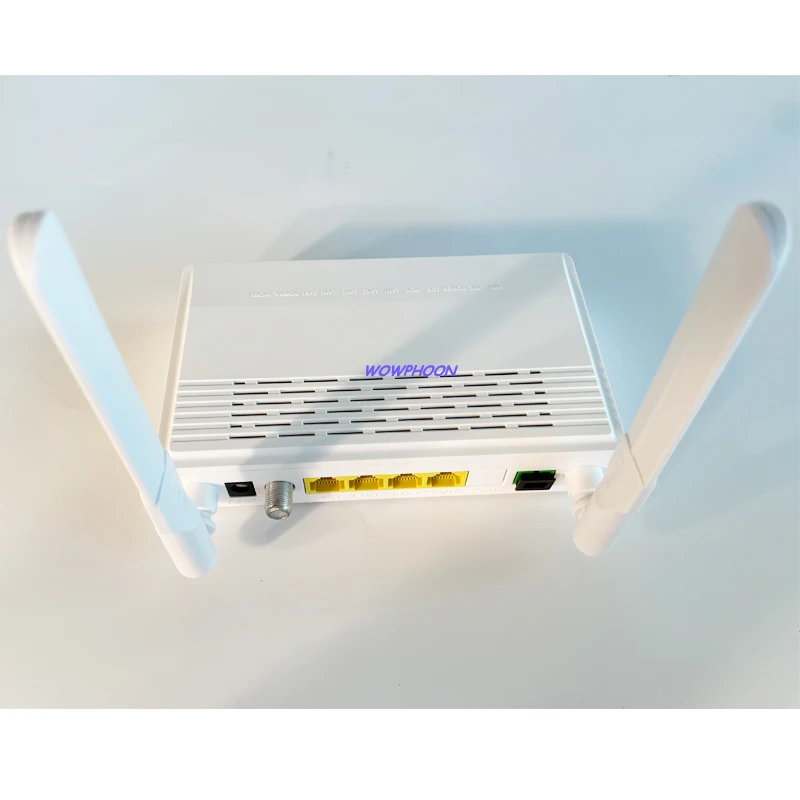 

EPON ONU ont 1GE + 3fe WiFi CATV for family gateway with 2 antennas, optical network terminal Customized