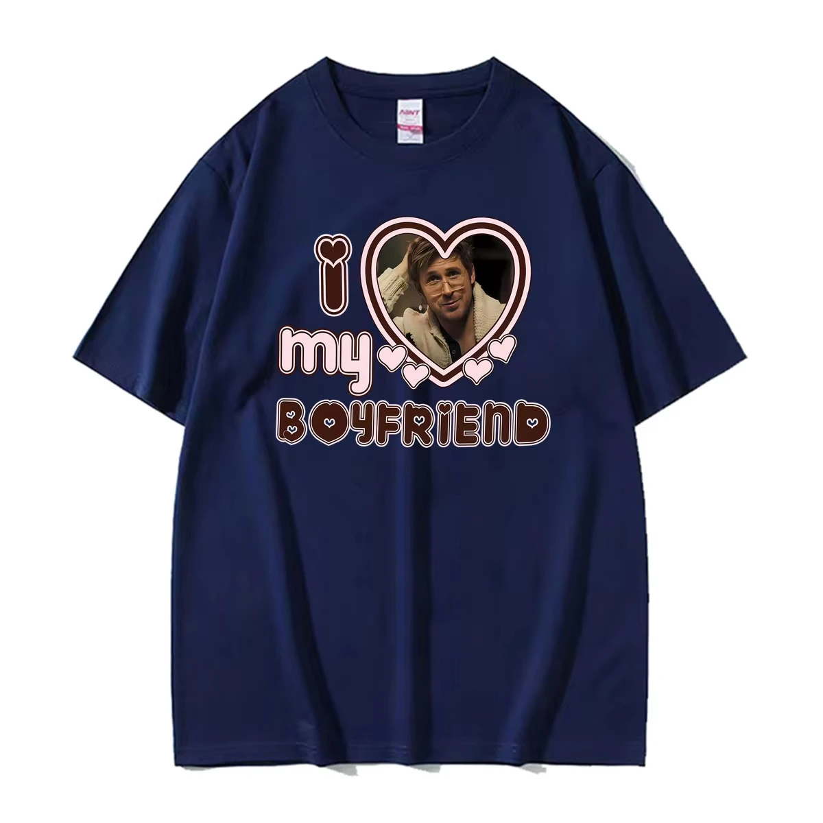 I Love My Boyfriends Ryan Gosling Project Hail Mary Movie Tee Shirt Men Women Vintage Street T Shirt Casual Pure Cotton T-shirts
