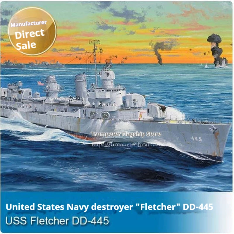 

Маленькая рука, 1/200, мировая война, II Us Fletcher Destroyer Dd-445, сборная модель 03723, сборная модель военного корабля, игрушка-головоломка