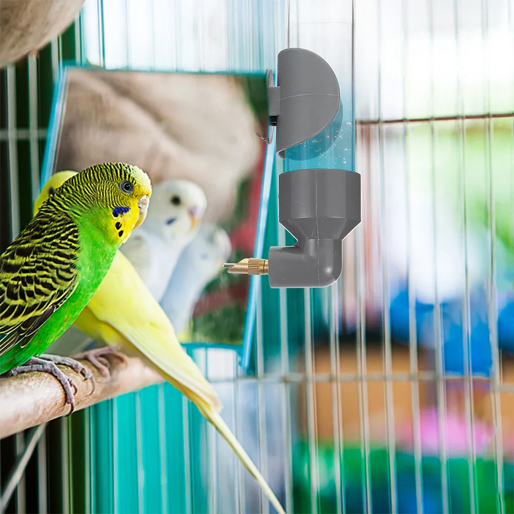 

PVC Bird Water Dispenser Durable Safe Cage Accessory Easy Install Pigeon Drink Feeder Supplies Container Holder