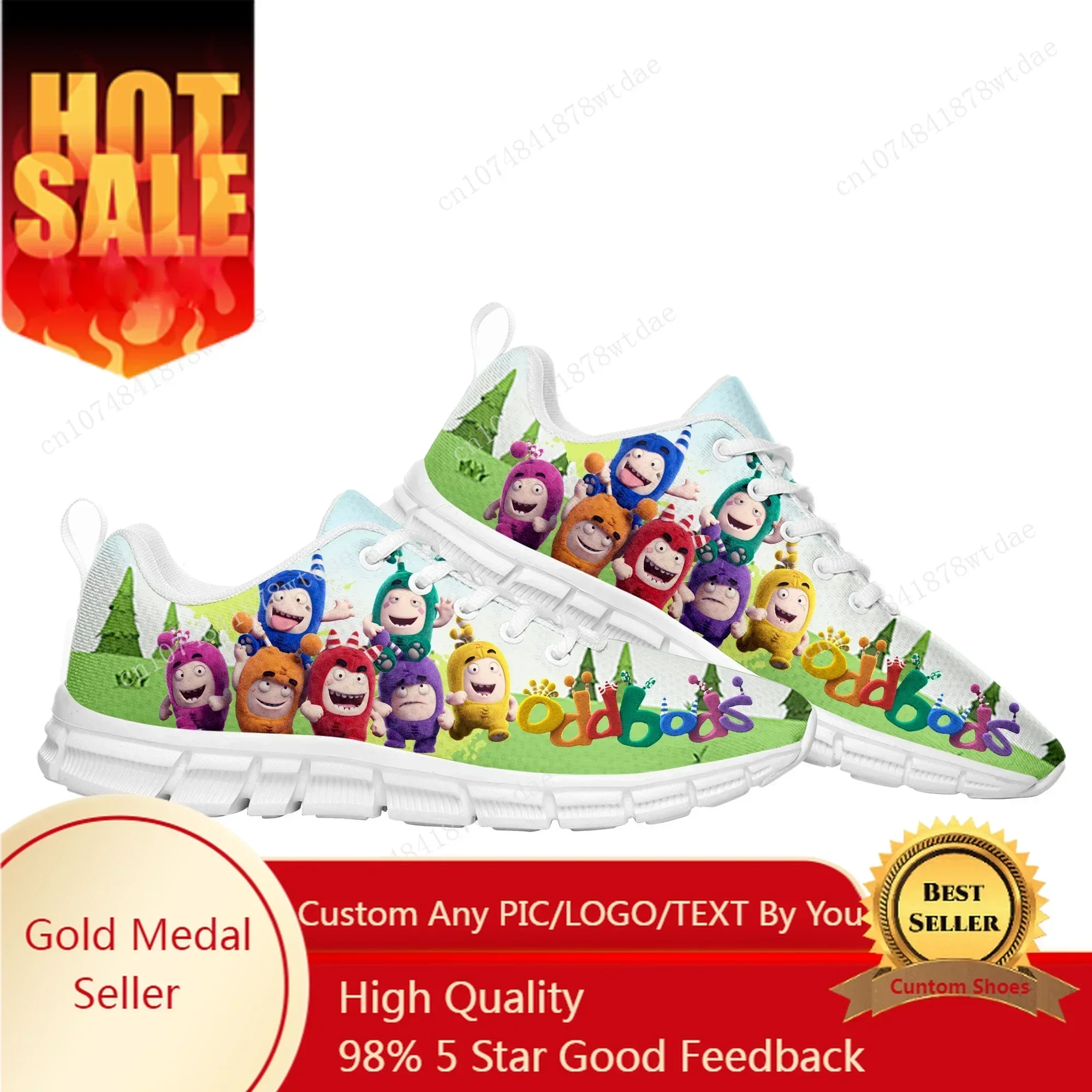 Oddbods Sports Shoes Mens Womens Comfortable Sneakers High Quality Singapore Manga Comics Sneaker Custom Shoe