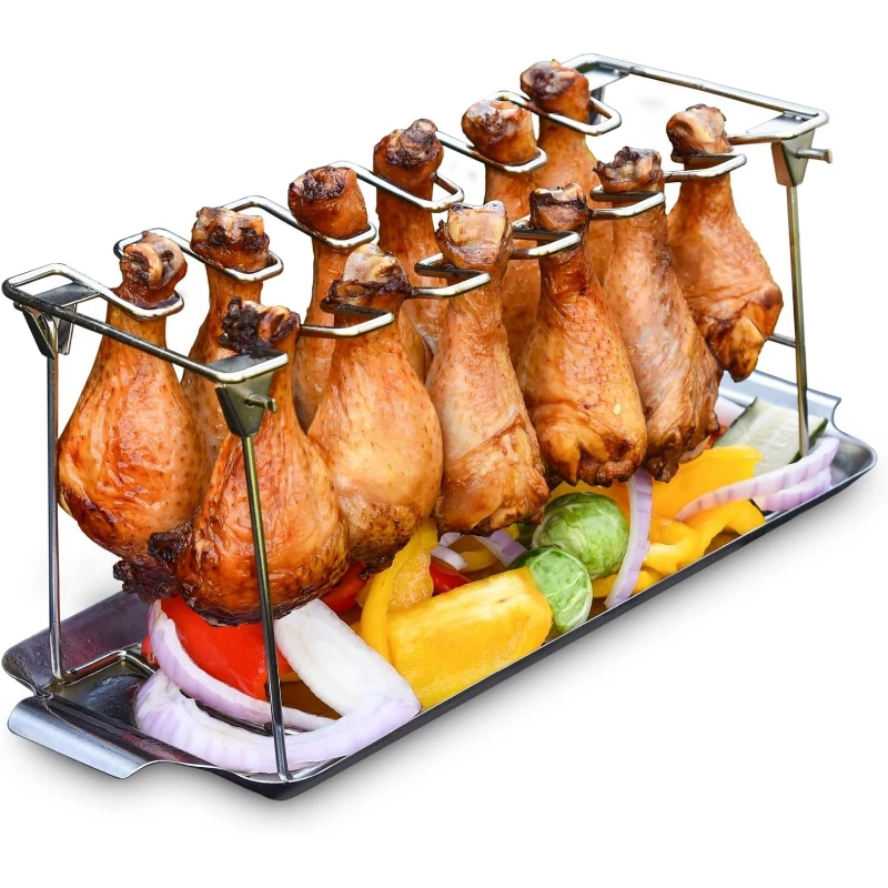 접이식 스테인리스 스틸 치킨 로스터 랙 드립 트레이 포 - Paella Pan Steel 리뷰 및 가격