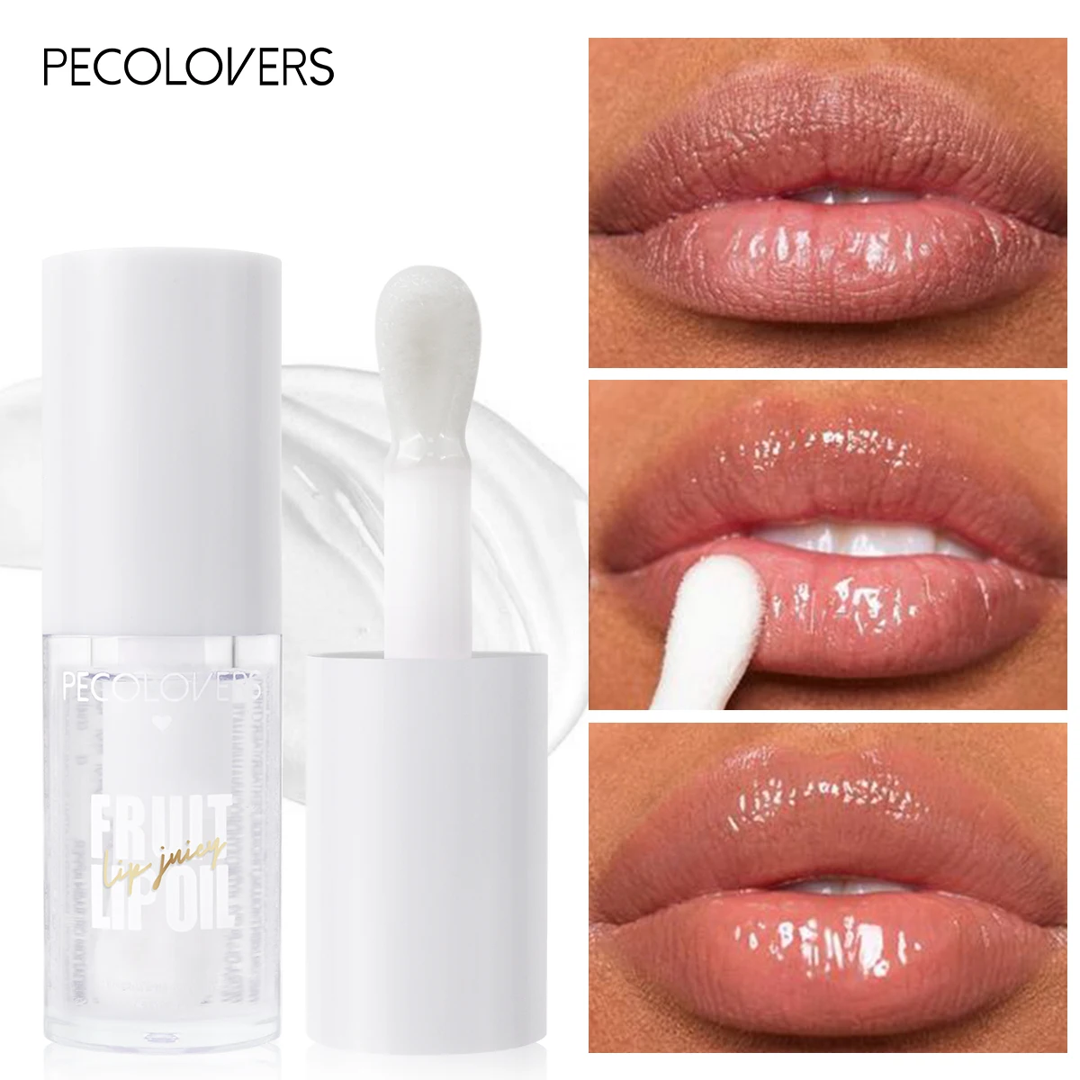 Transparentes Glas-Spiegel-Feuchtigkeitslippenöl Hydratisierendes Spiegel-Lippenöl Entsalzende Zarte Feuchtigkeitsspendende Reparatur-Lipgloss
