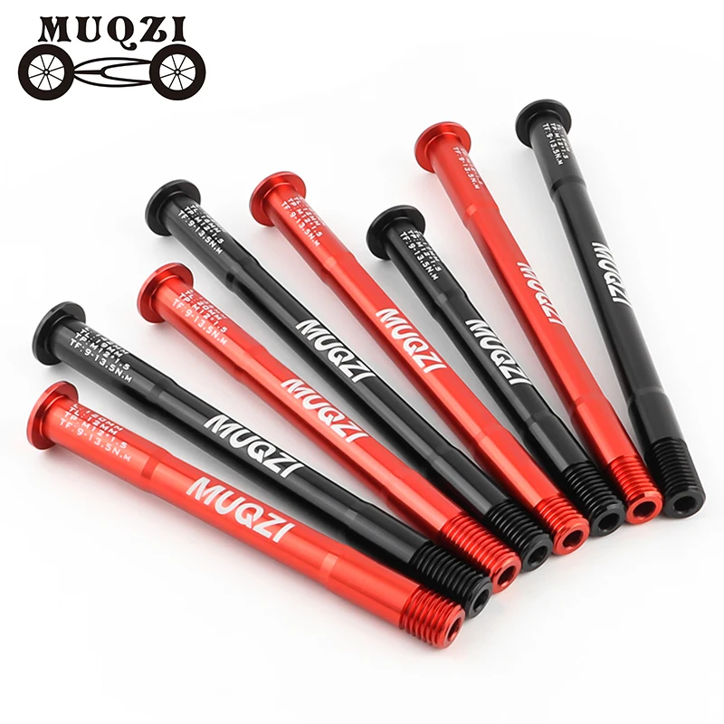 MUQZI Bike Thru Axle M12x1.5 117 120 121 123 126 128 130 135 142 157 162 165 168 171 175 177 181mm Fork Axle Skewer