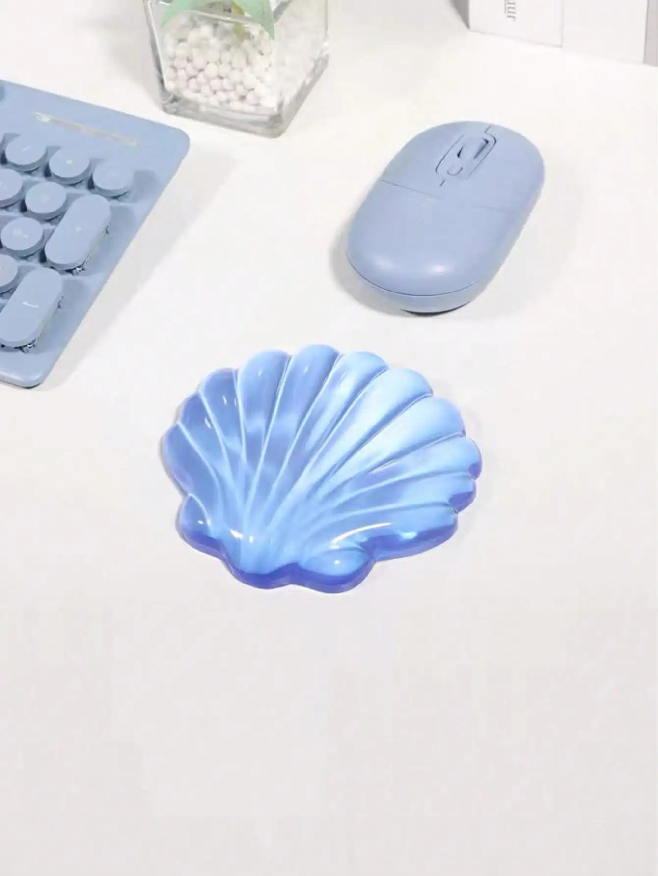 

Освежающий прозрачный коврик для мыши, мягкая и комфортная подставка для запястья, снимающая напряжение, и милая, нескользящая силиконовая опора для запястья.