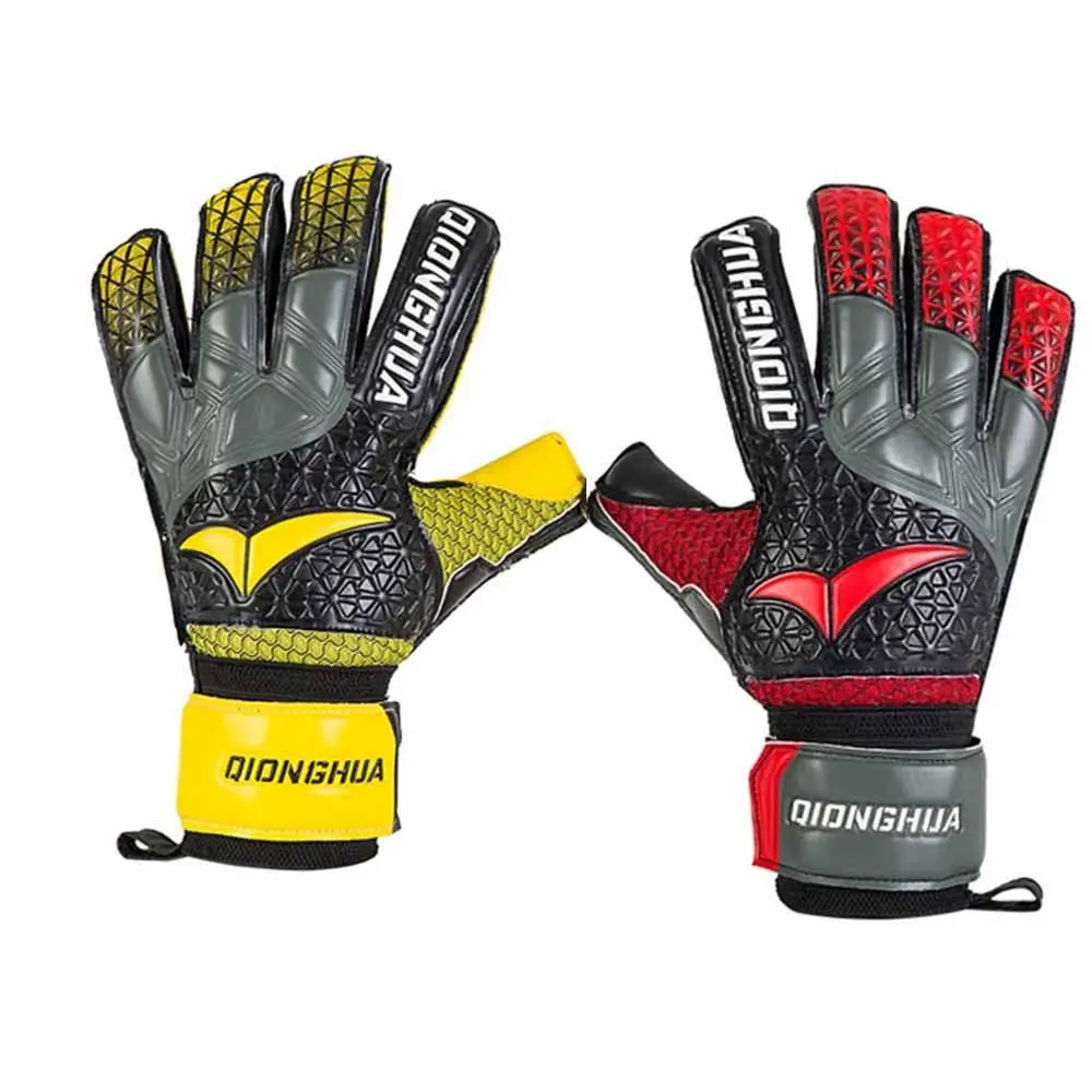 

Finger Protection Goalie Gloves Wear-Resistant Colorful Soccer Gloves Thickened Durable Football Goalkeeper Gloves