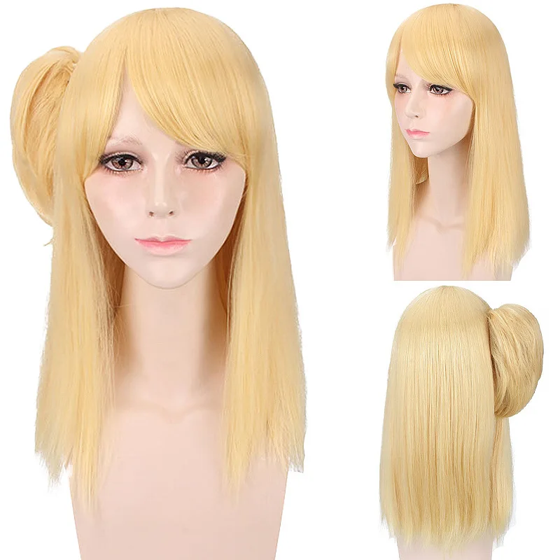 

Synthetic Long Cosplay Wig Fairy Tail Inspired Lucy-Hatfilia Wendy Elsha Mirajane Anime Party Costume Hair