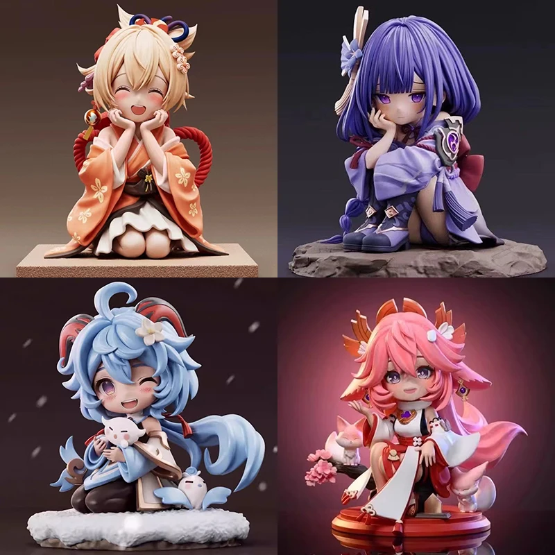 

17cm Genshin Impact Yae Miko Figure GK Yoimiya Ganyu Action Figures Anime Hu Tao Model Figurine Collection Decor Toys Gift