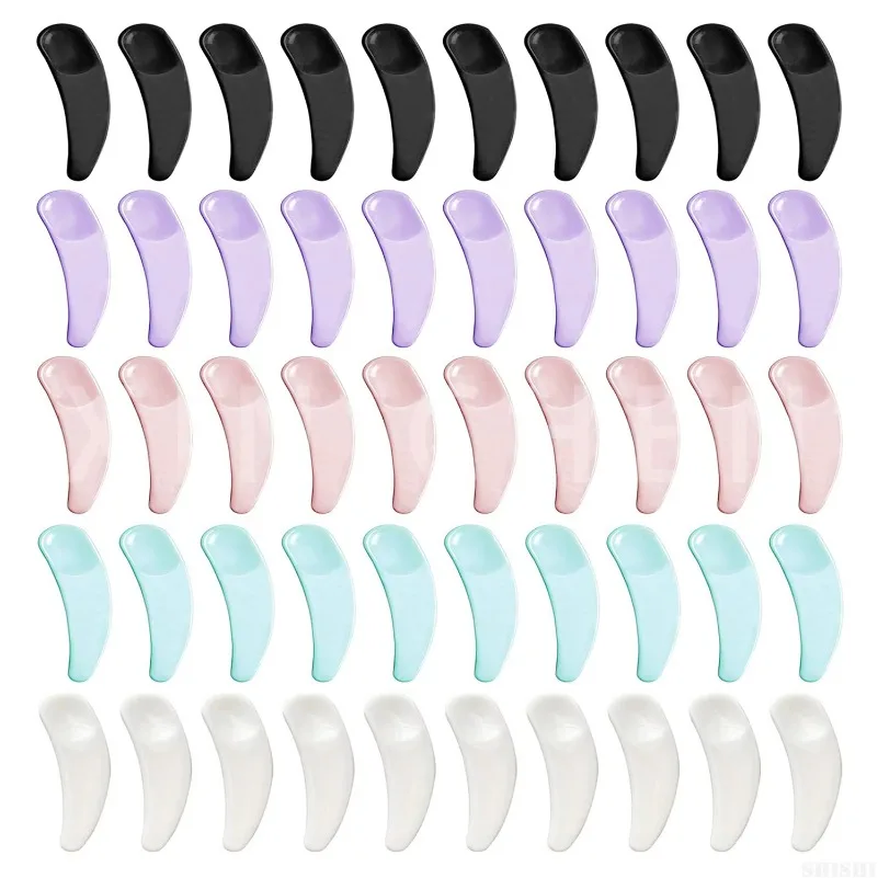 50Pcs Mini Spatula for Cosmetics, Disposable Makeup Spatulas Mini Plastic Makeup Scoop Spatulas for Cosmetic Mixing and Sampling