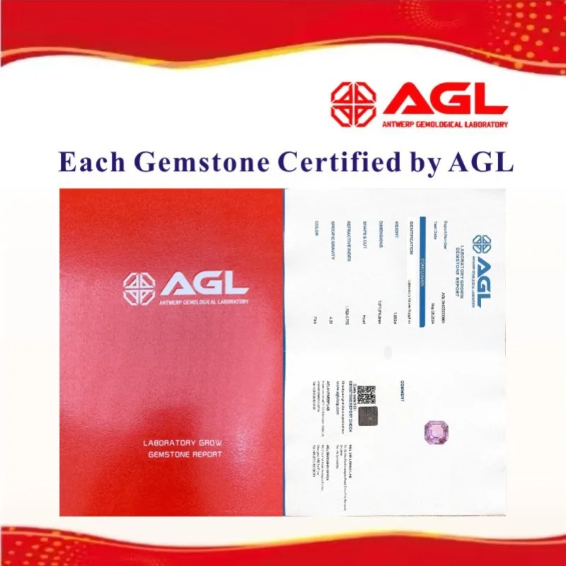 Lab Grown Alexander Color Change Stone Asscher Shape Charms Beads Selectable for Diy Jewelry Making Materials AGL Certificate